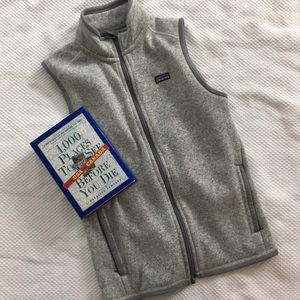 Patagonia Heather Gray Fleece Vest M